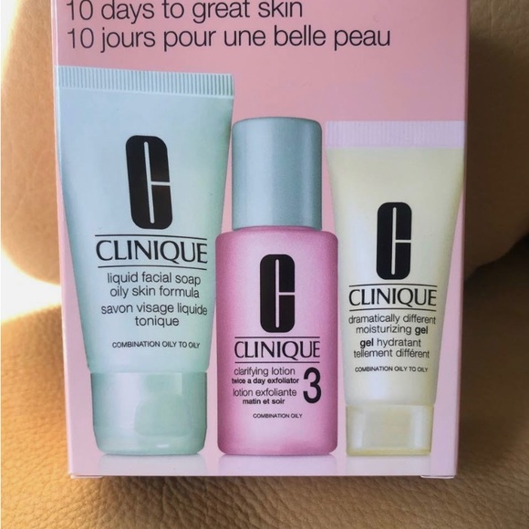 New CLINIQUE MINIS Dramatically Moisturizing GEL, face SOAP Clarifying LOTION - Picture 4 of 5